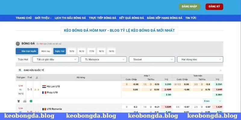 Trang web kèo bóng đá uy tín hàng đầu tại Việt Nam